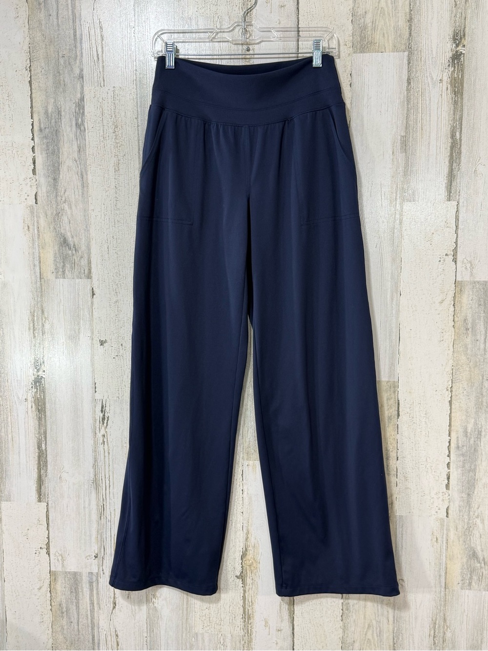 STYLUS Navy Wide-Leg Pull-On Athleisure Loose Fit Pants